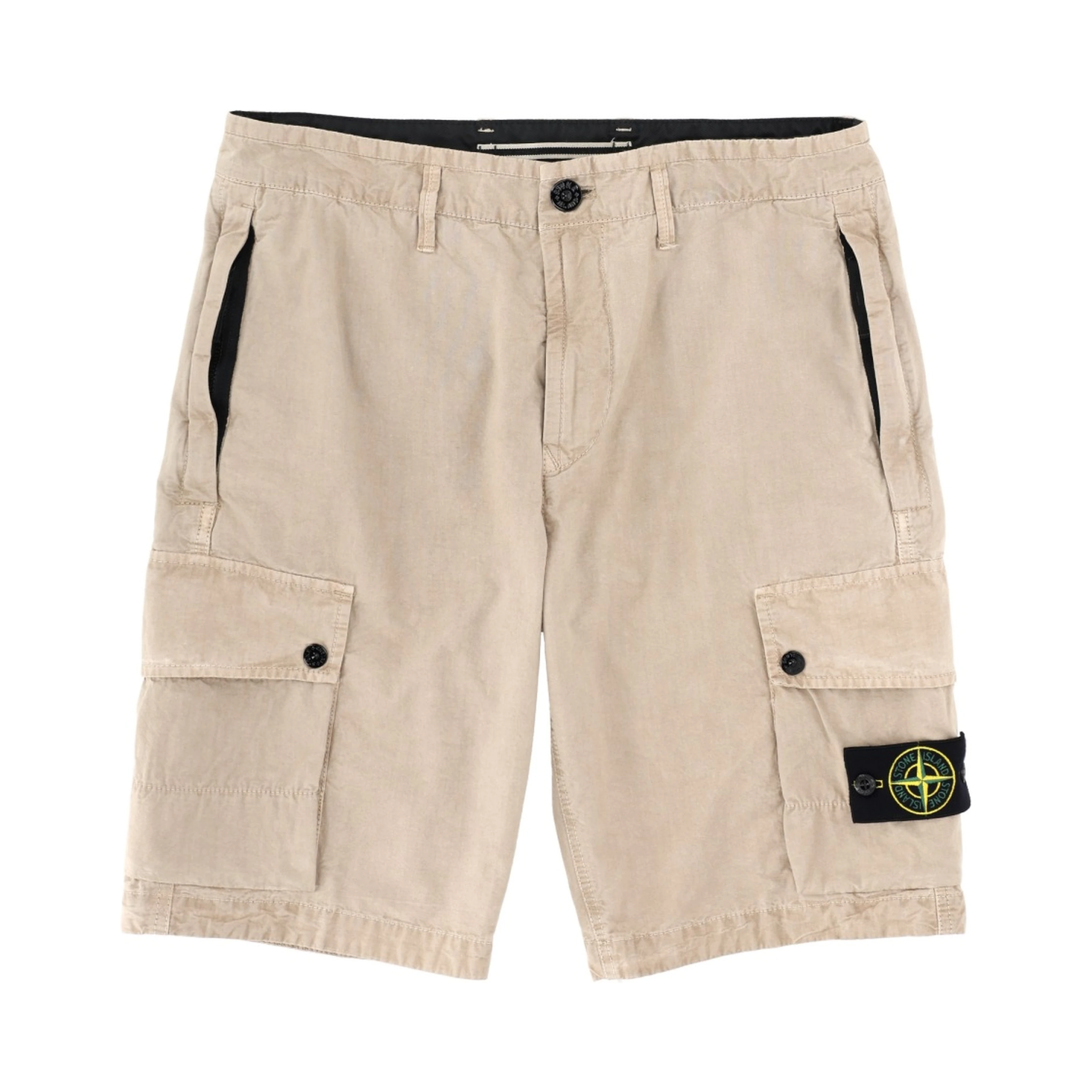 CARGO SHORTS WITH LOGO PATCH