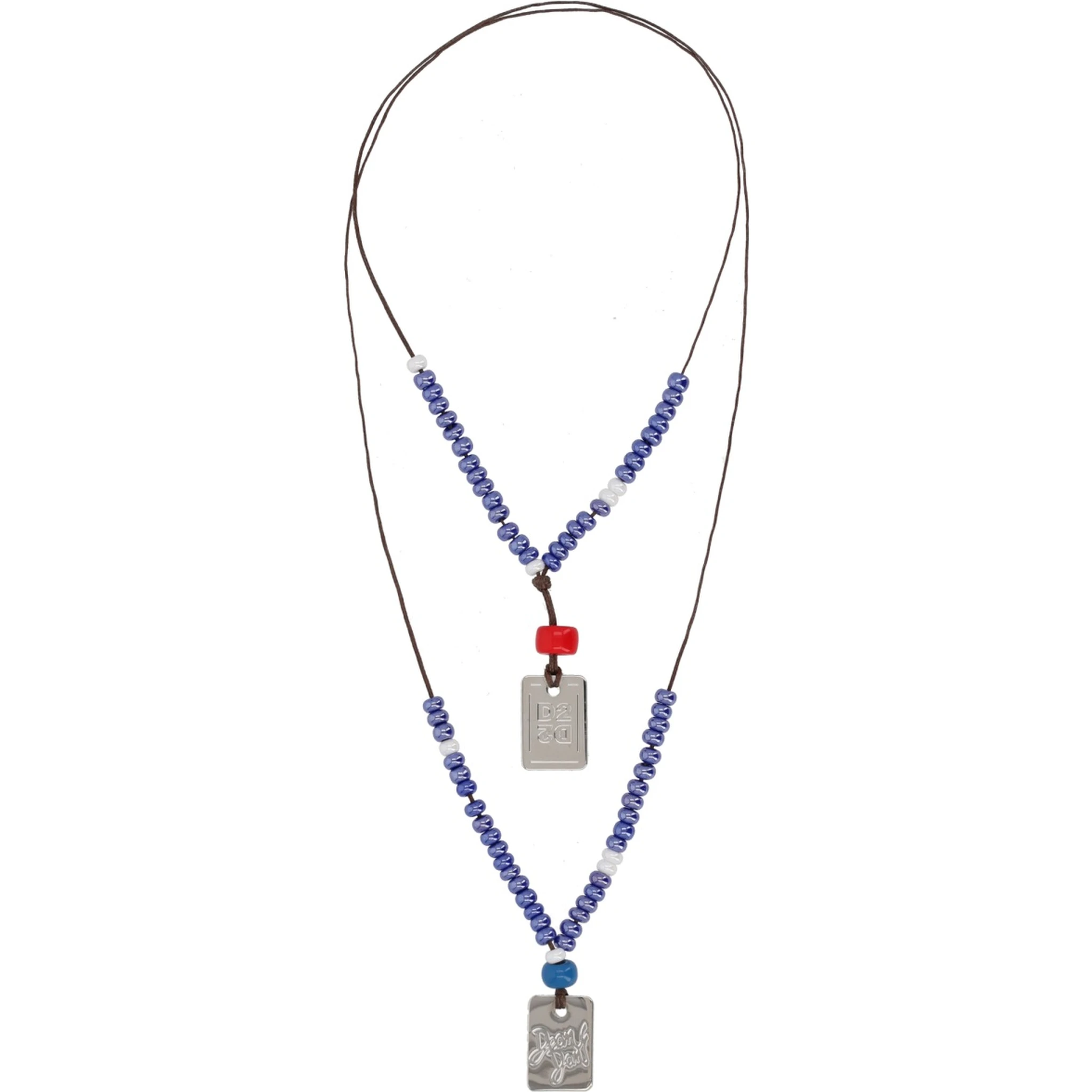 NECKLACE WITH LOGO PLAQUES