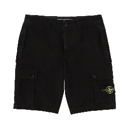 CARGO SHORTS WITH LOGO PATCH