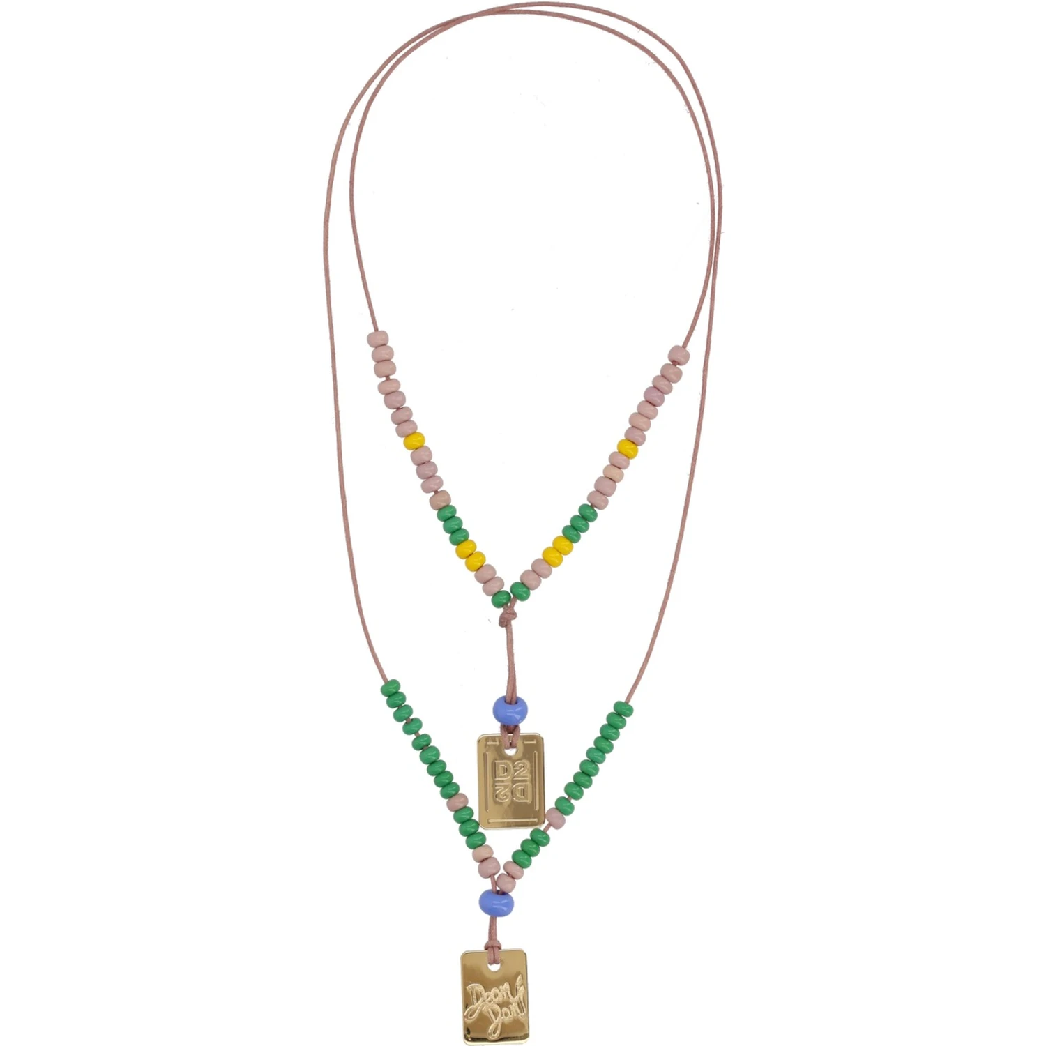 NECKLACE WITH LOGO PLAQUES