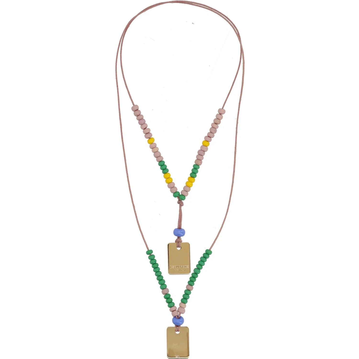 NECKLACE WITH LOGO PLAQUES