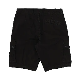 CARGO SHORTS WITH LOGO PATCH