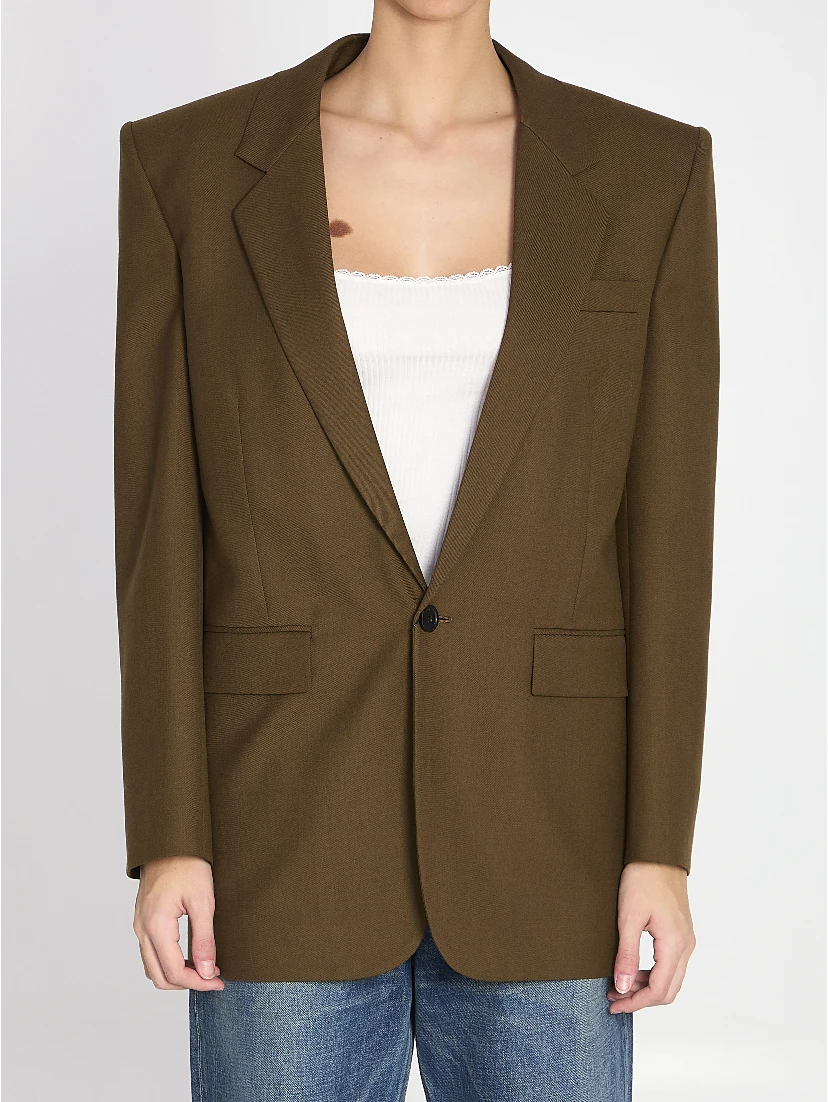 Khaki wool jacket