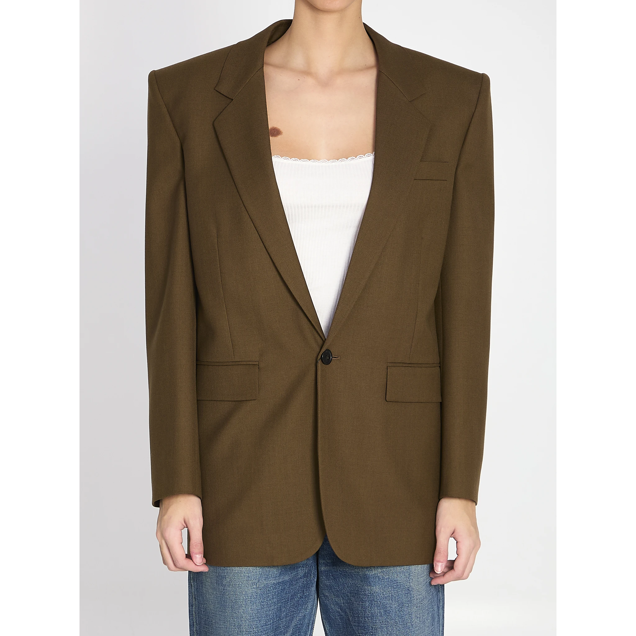 Khaki wool jacket