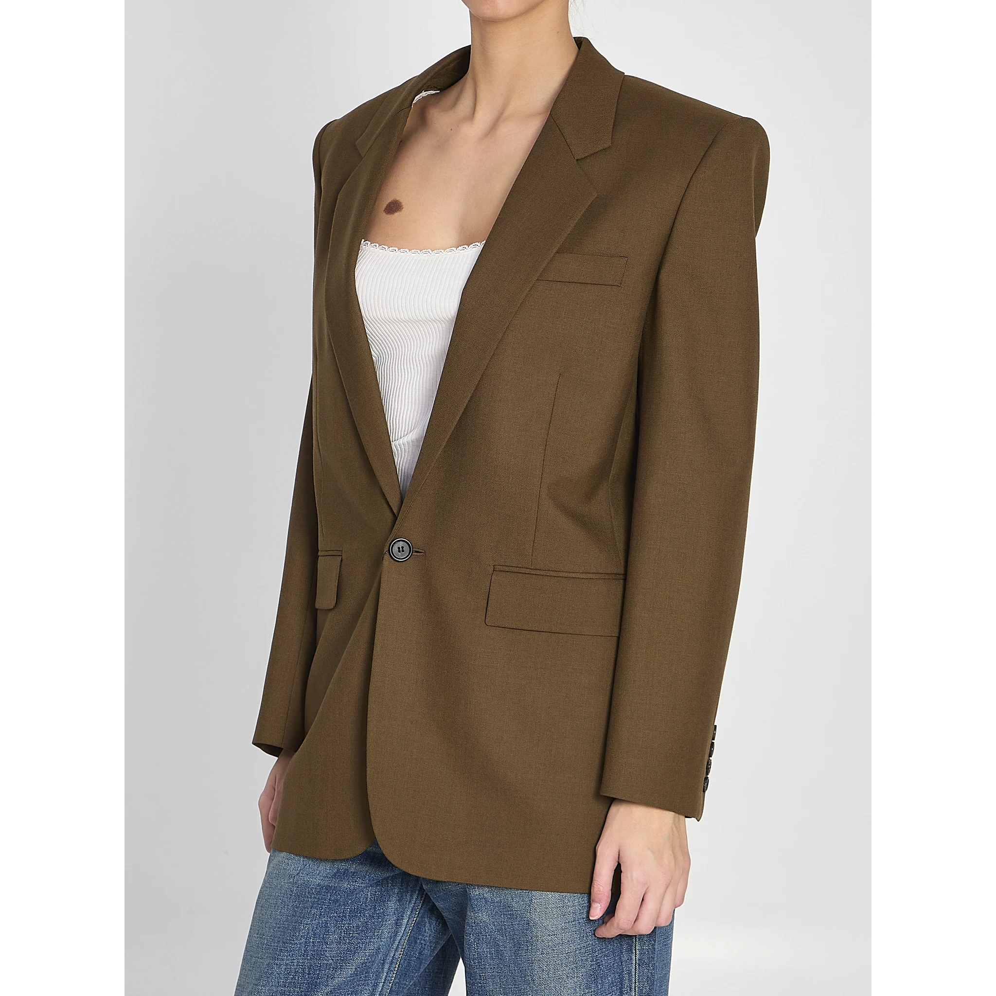 Khaki wool jacket