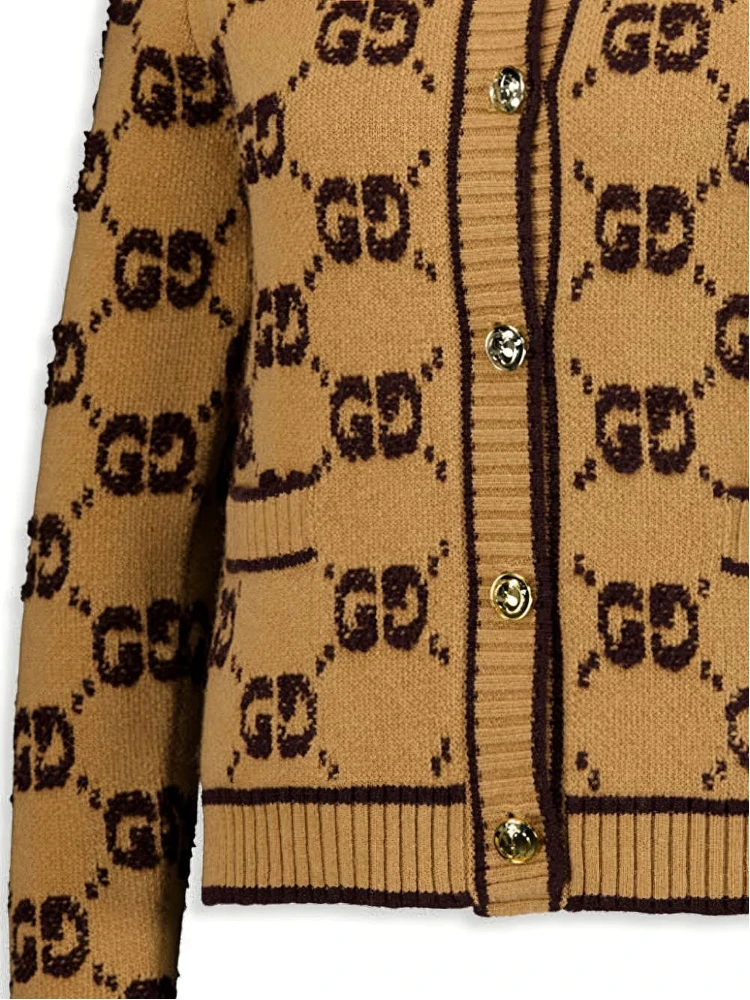 Wool cardigan with GG motif alternative