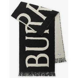 وشاح من صوف ميرينو مزين بشعار