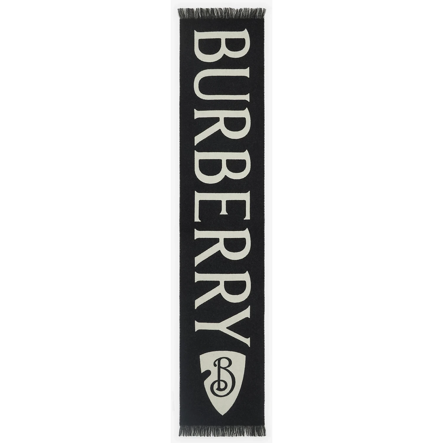 Merino wool scarf with logo
