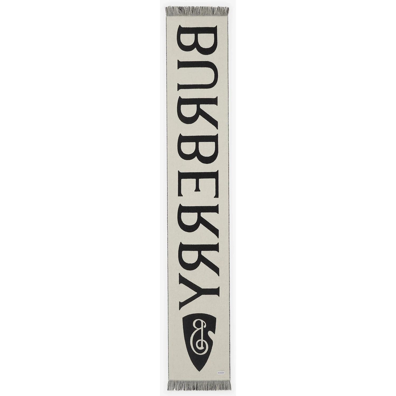 Merino wool scarf with logo