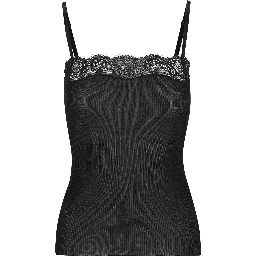 بلوزة سوداء من سان لوران