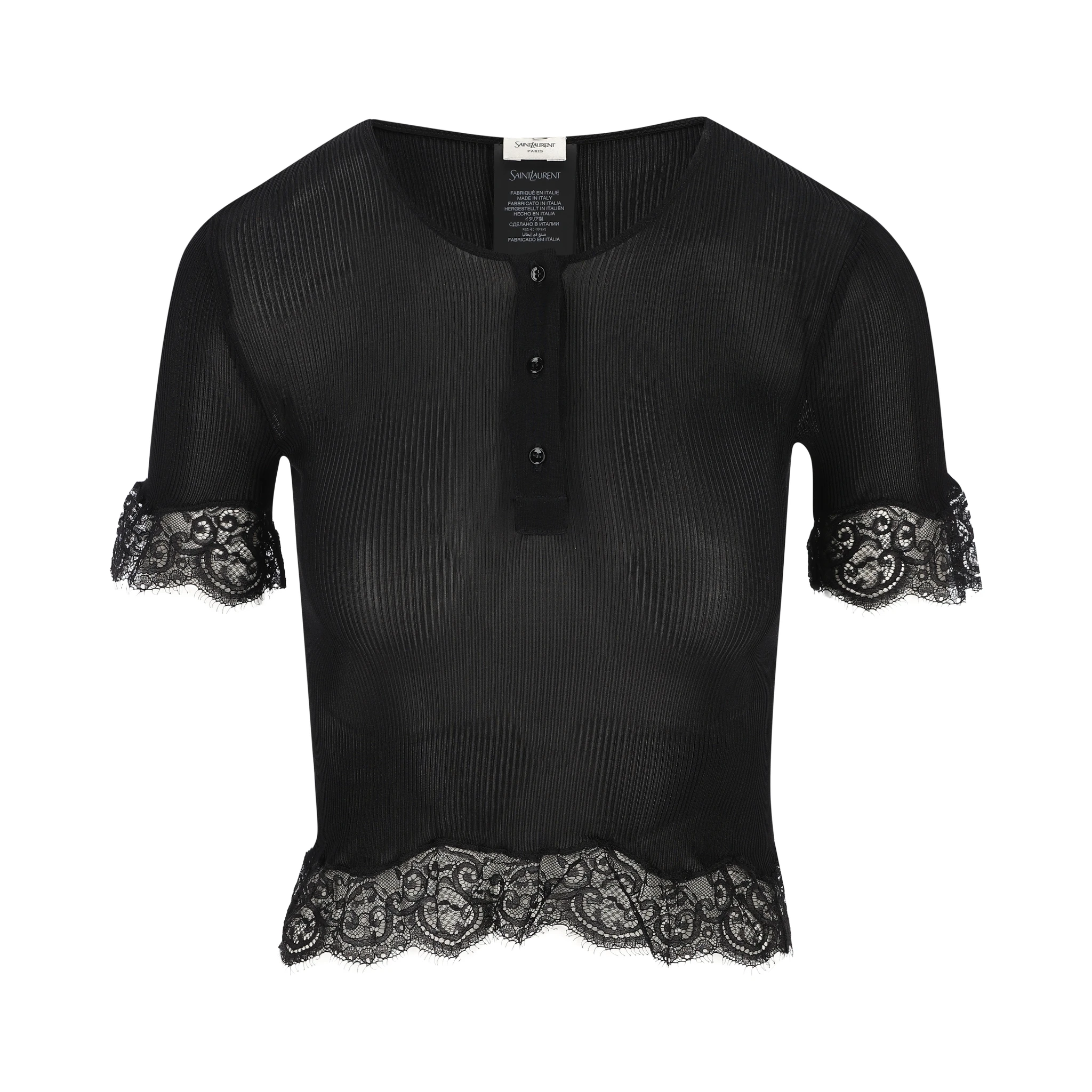 Saint Laurent  T-shirts and Polos Black
