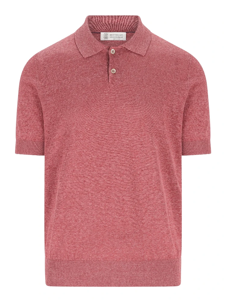 Brunello Cucinelli T-shirts and Polos Coral Red