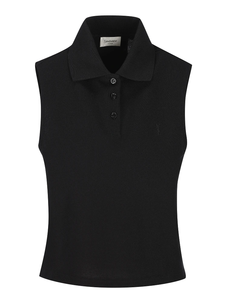 تيشيرتات وبولو سوداء من سان لوران