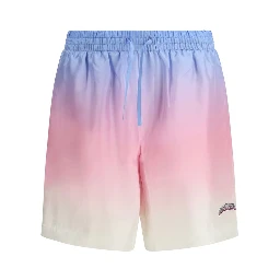 Multicolor Silk Bermuda Shorts