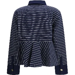 Blue Cotton Polo Shirt