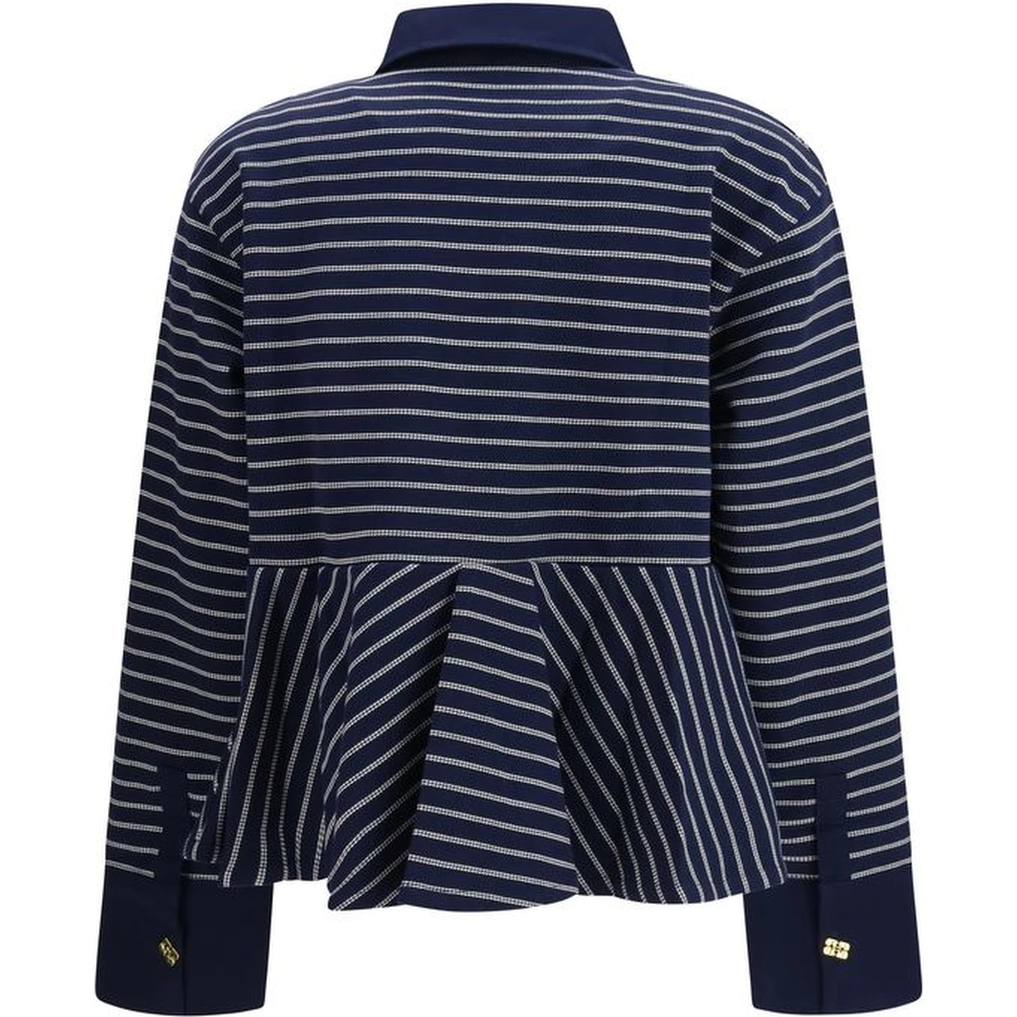 Blue Cotton Polo Shirt