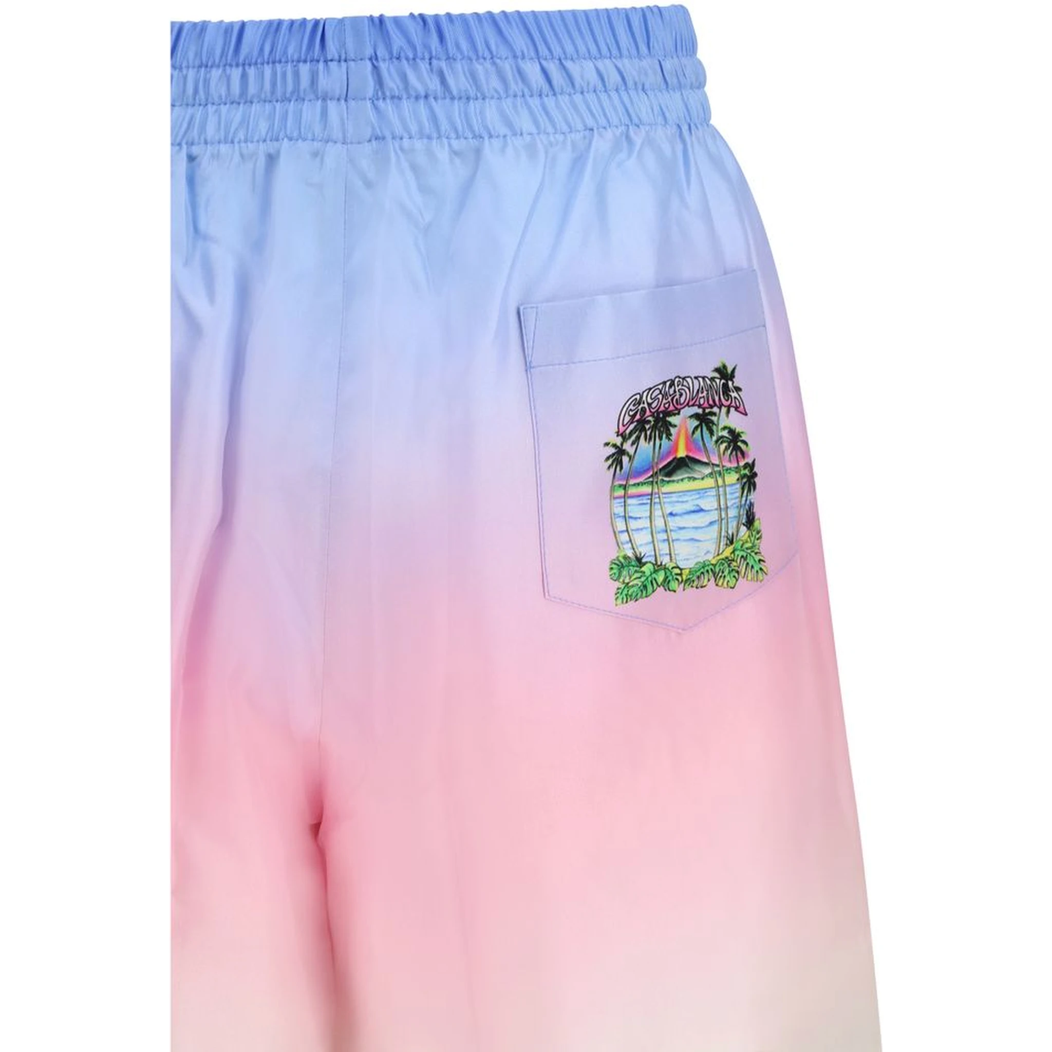 Multicolor Silk Bermuda Shorts