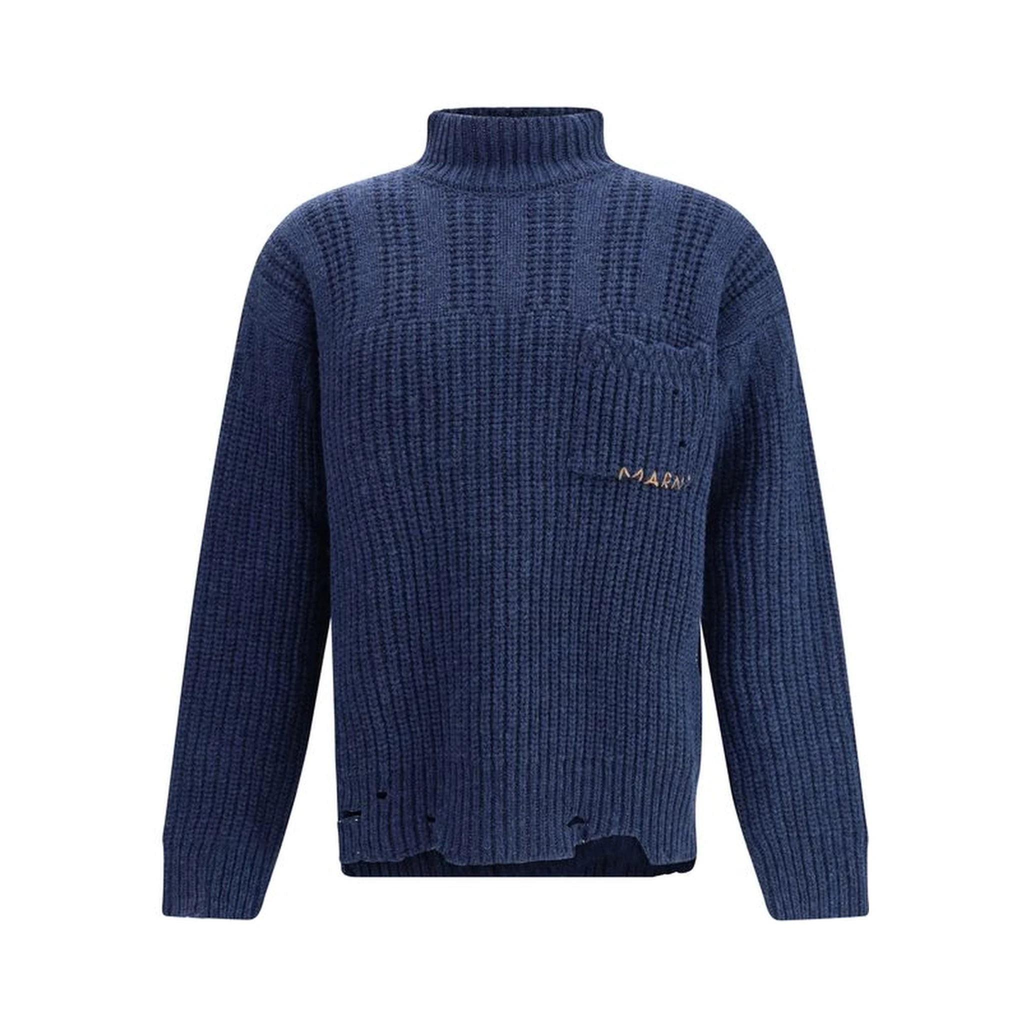 Blue Wool Sweatshirt