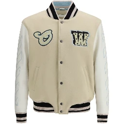 Beige Wool Bomber