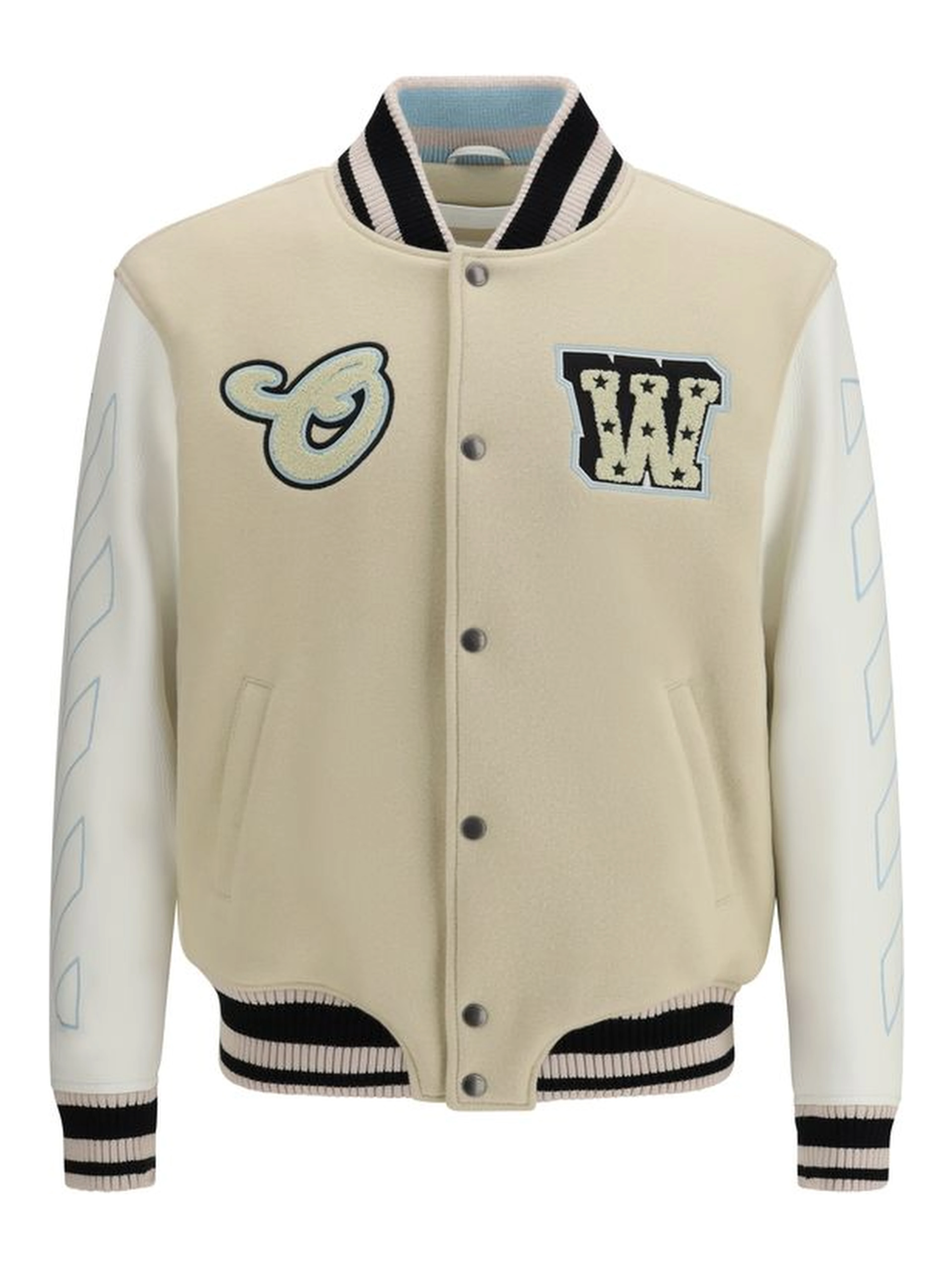 Beige Wool Bomber