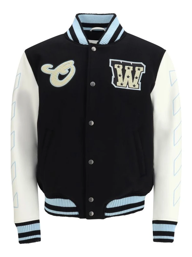 Black Wool Bomber