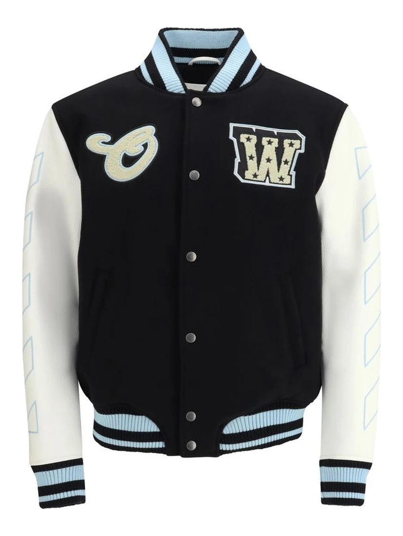 Black Wool Bomber
