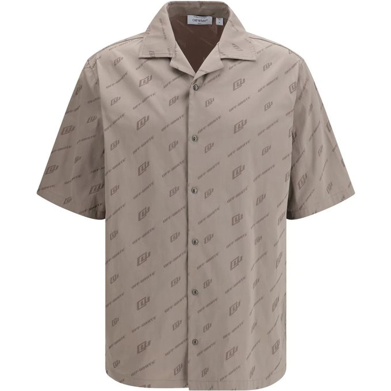 Beige Viscose Shortsleeve Shirt