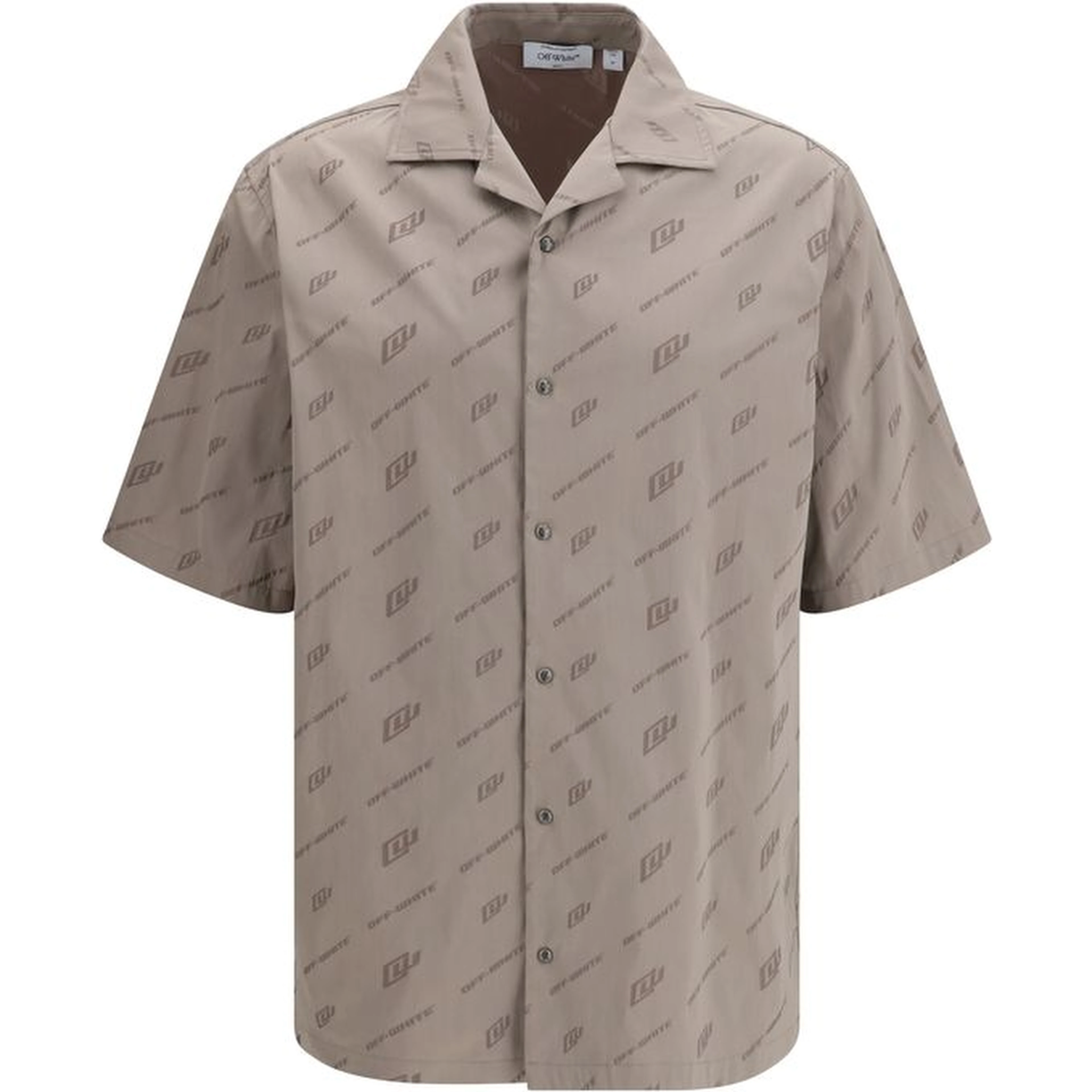 Beige Viscose Shortsleeve Shirt