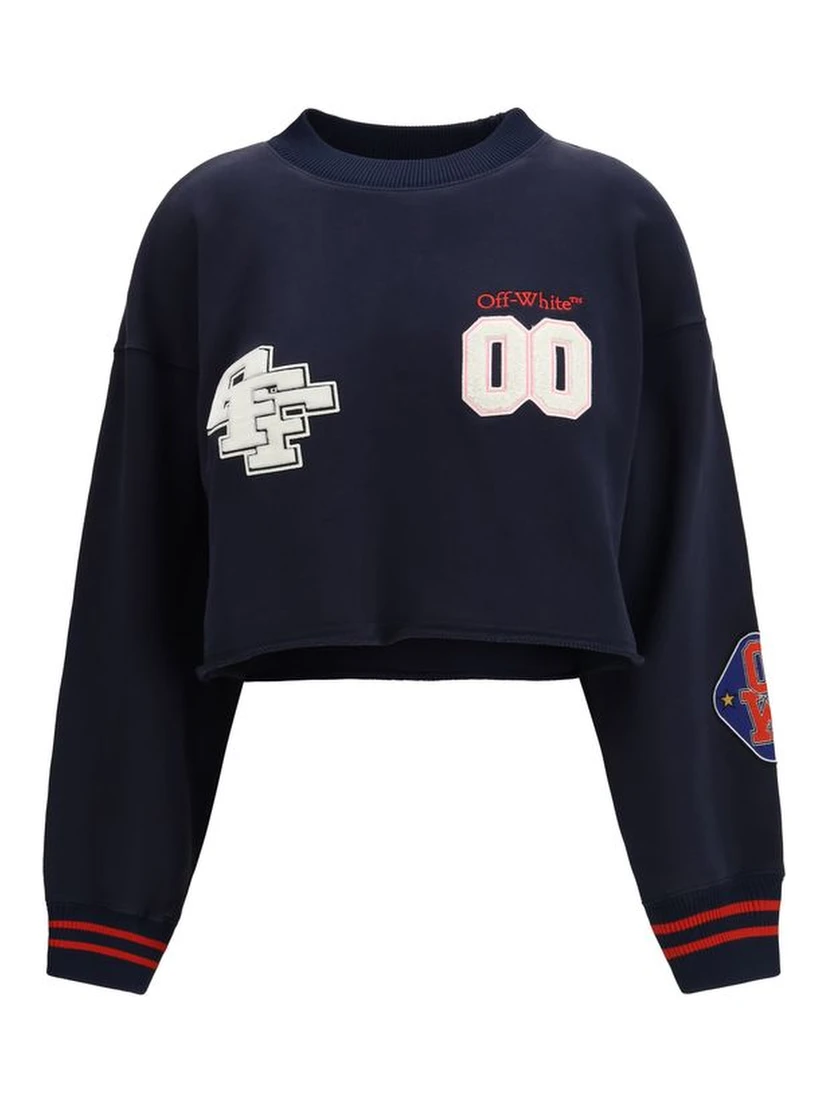 سويت شيرت قطني أزرق