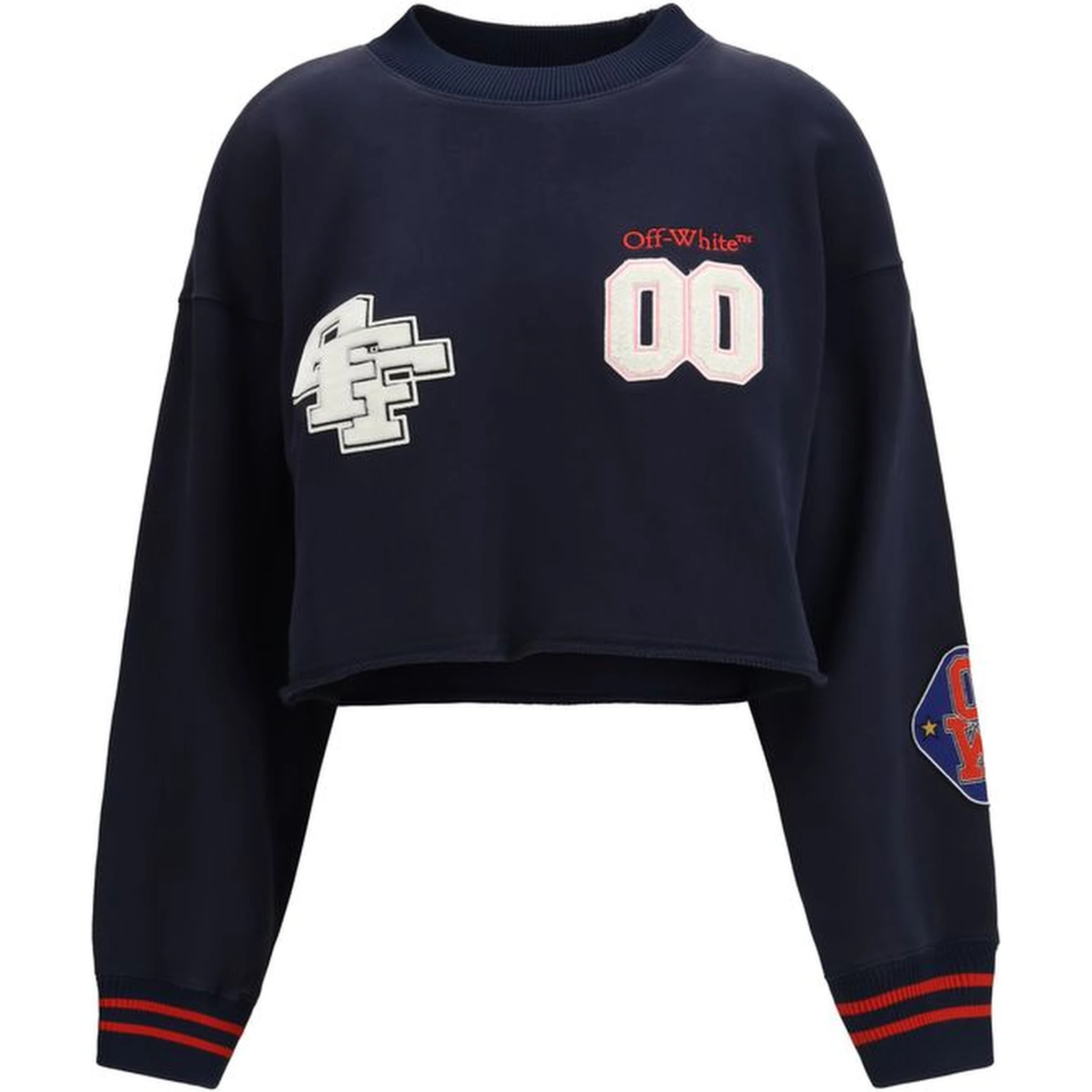 سويت شيرت قطني أزرق