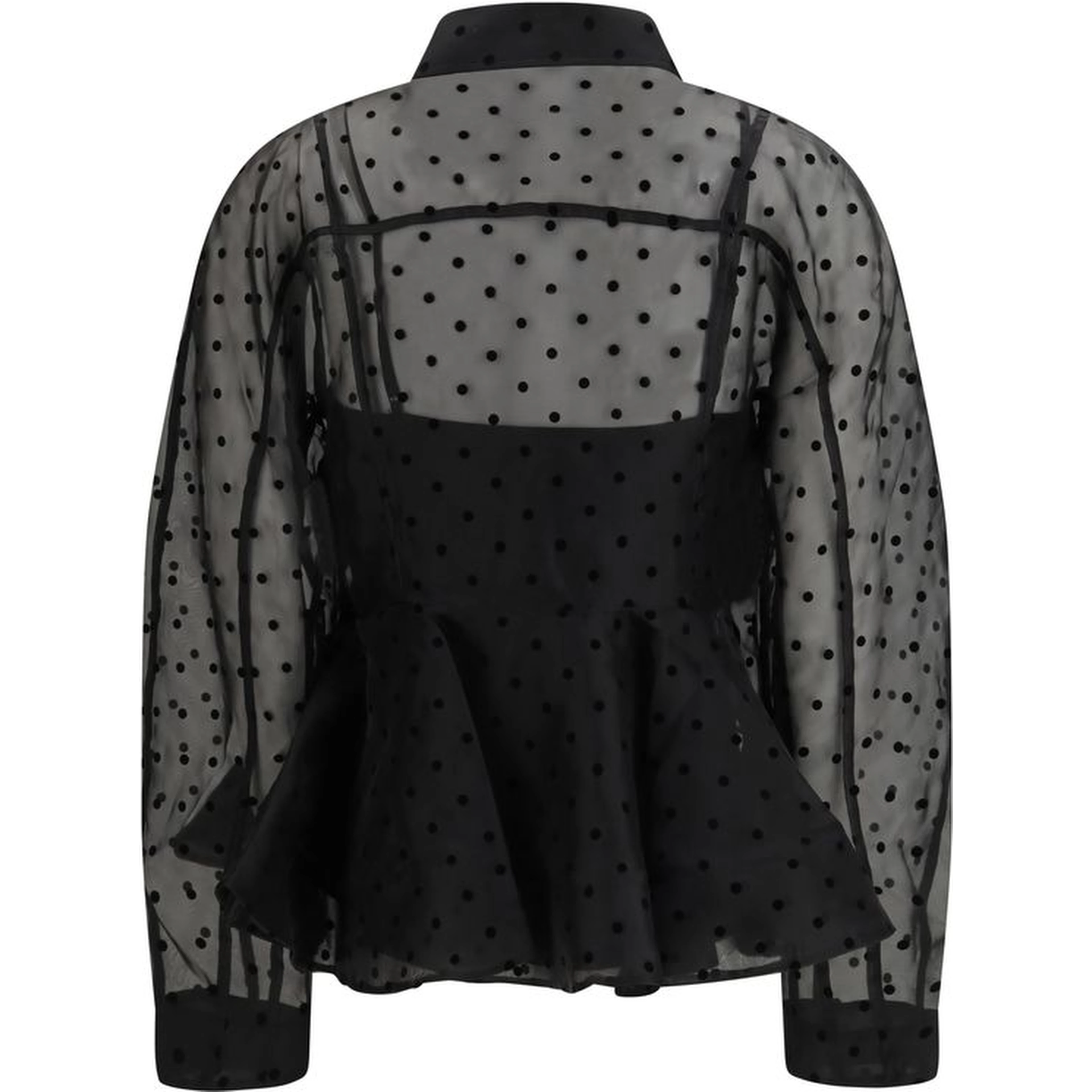 Black Recycled Polyester Pattern Shirt