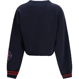 سويت شيرت قطني أزرق