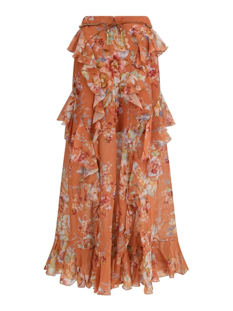 Orange Cotton Long Skirt alternative
