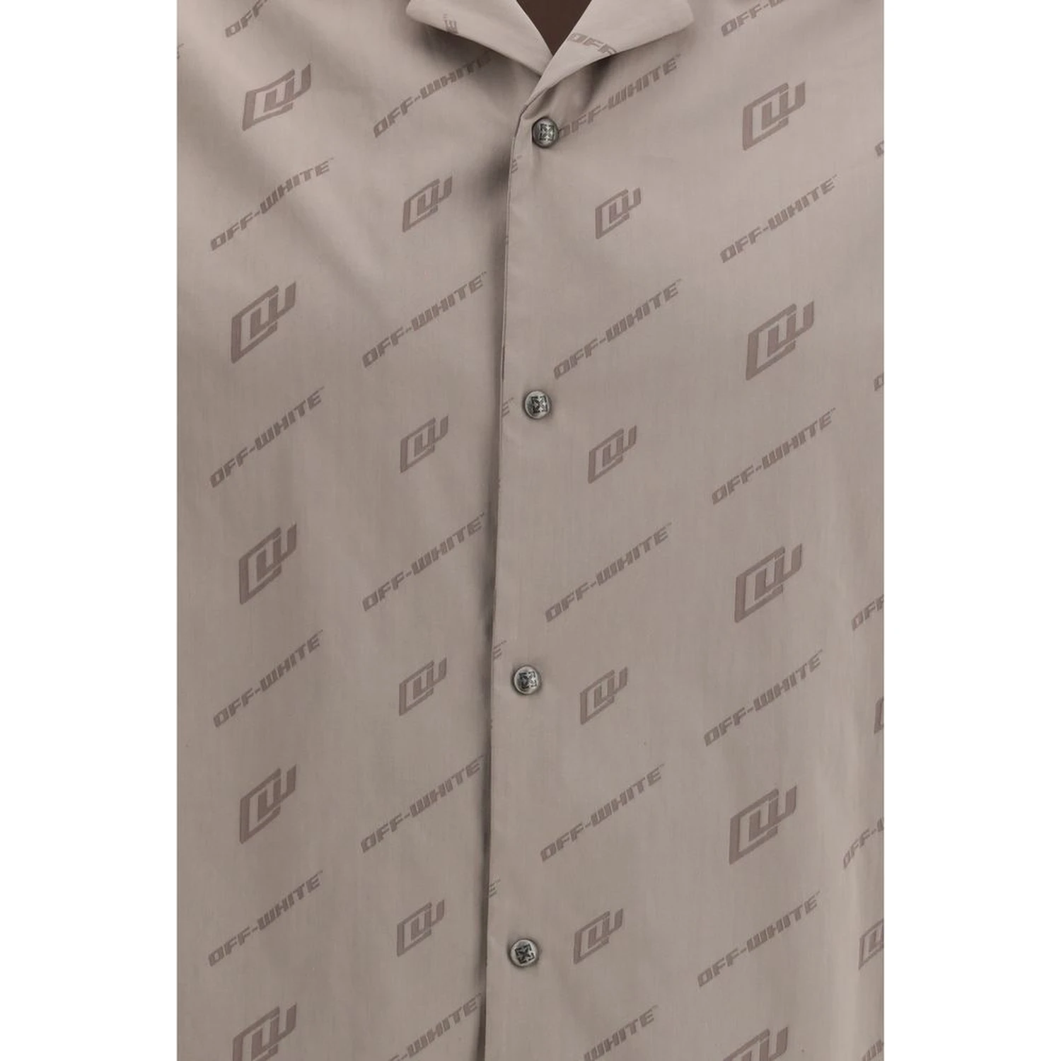 Beige Viscose Shortsleeve Shirt
