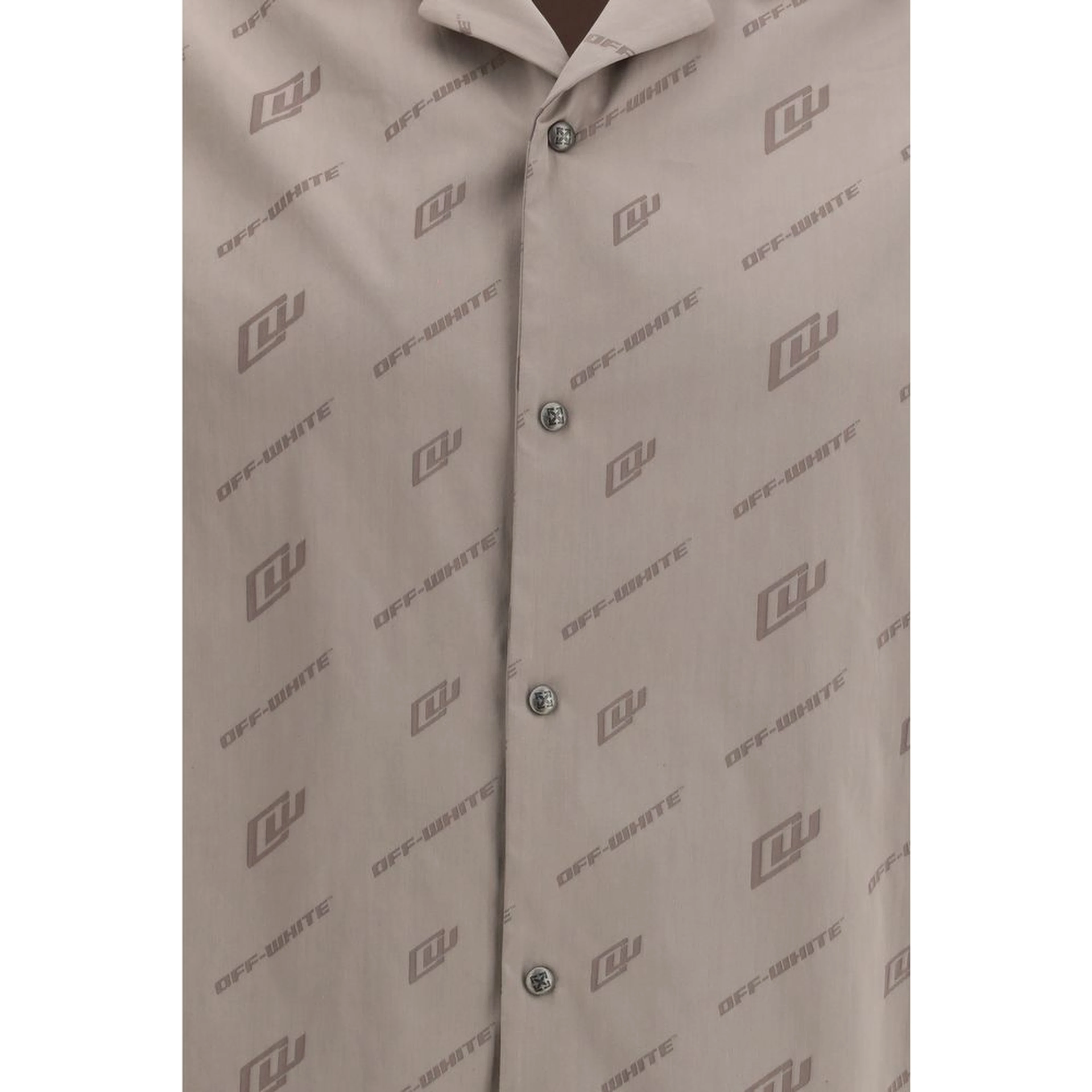 Beige Viscose Shortsleeve Shirt