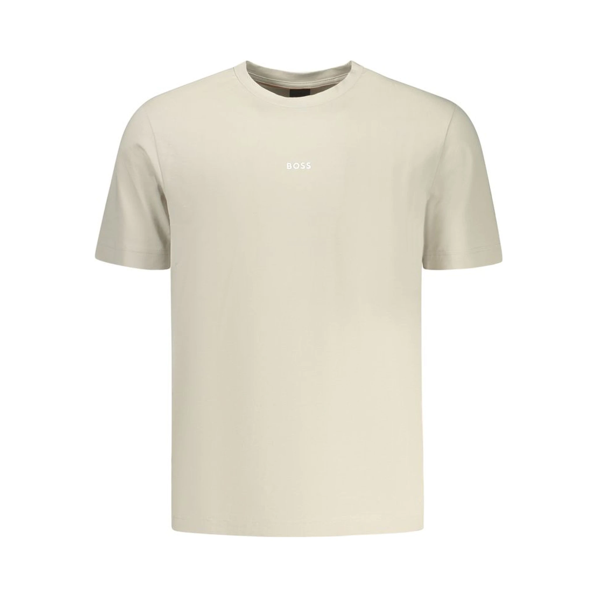 Beige Cotton Men's T-Shirt