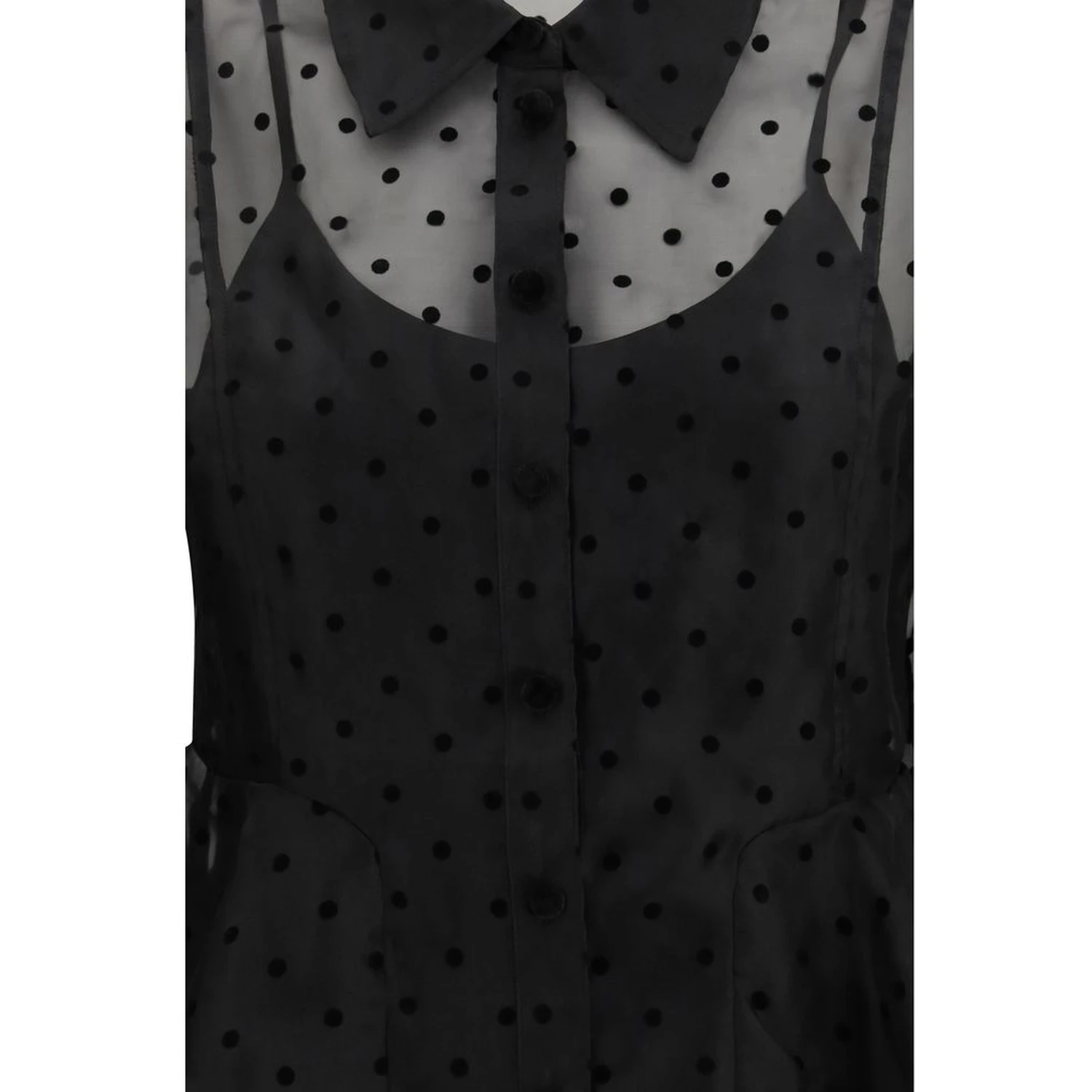 Black Recycled Polyester Pattern Shirt