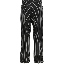 Black Fleece Wool Chino Pants