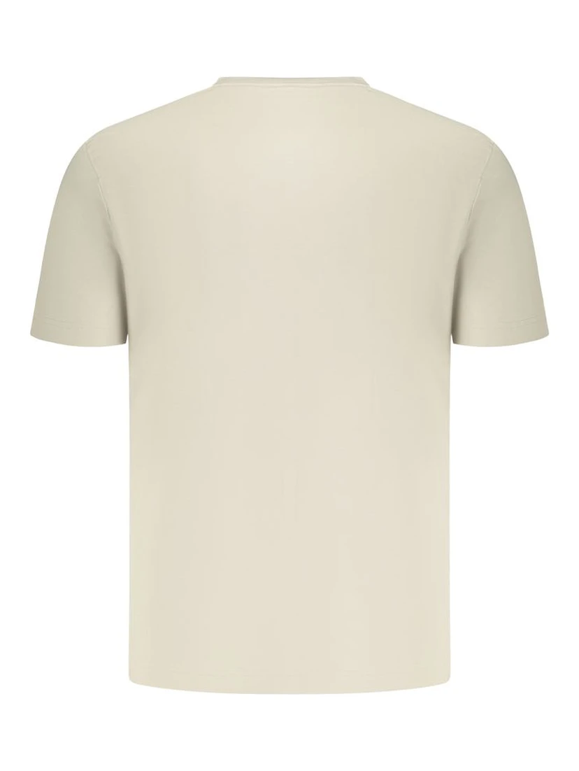 Beige Cotton Men's T-Shirt