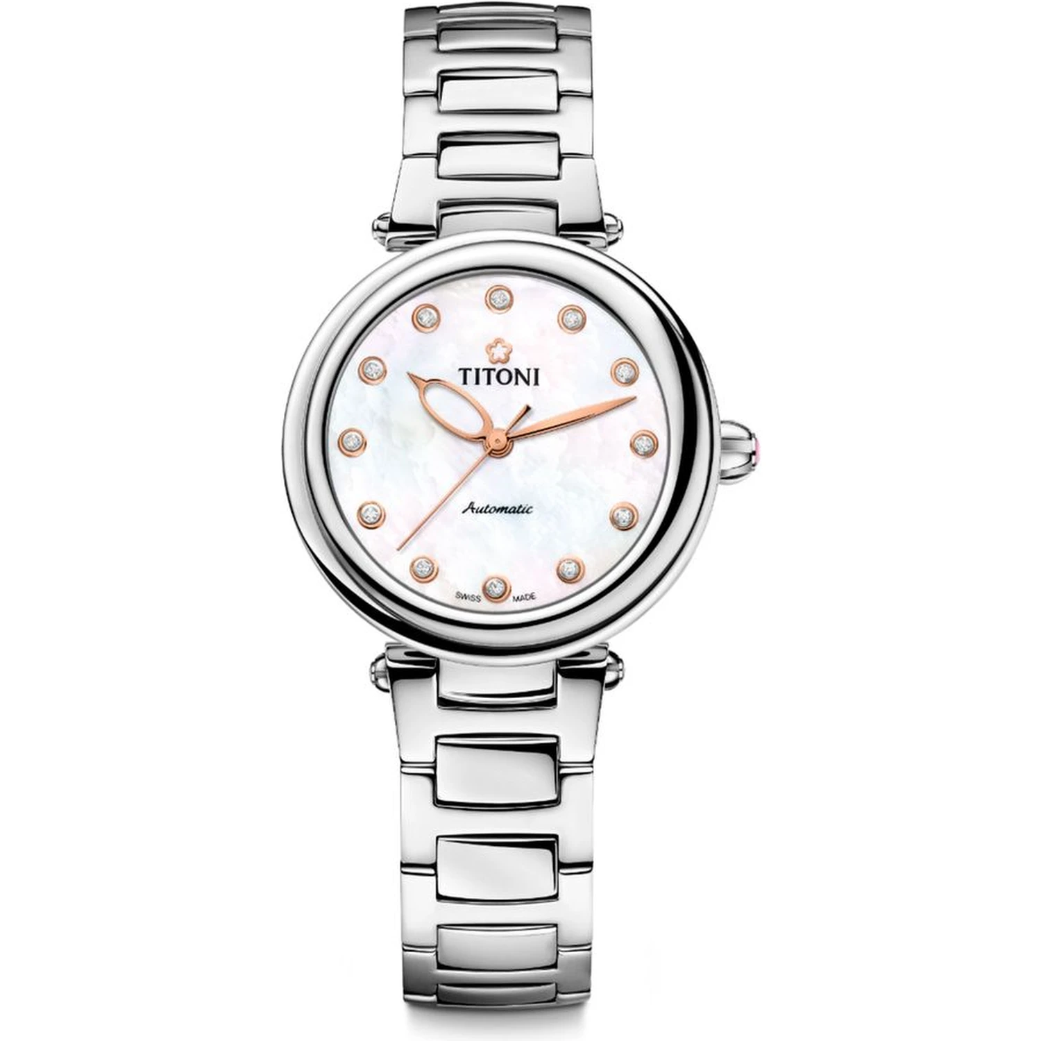 Gray Stainless Steel Dress Watch