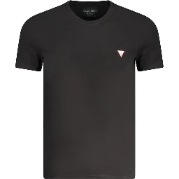 Black Cotton Men's T-Shirt