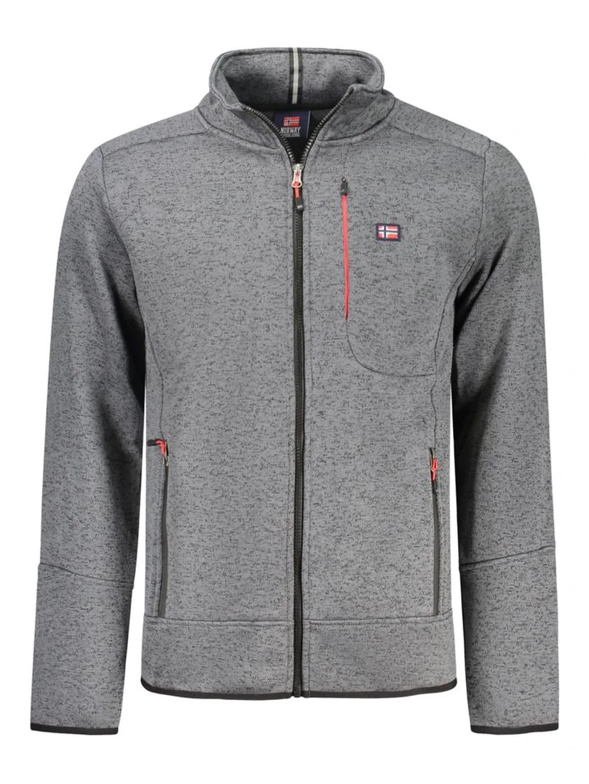 Grigio Polyester Men Sweatshirt