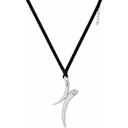 Gray Stainless Steel Necklace
