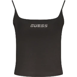Black Cotton Women's Tank Top