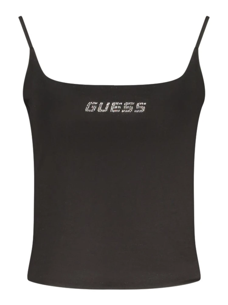 Black Cotton Women's Tank Top