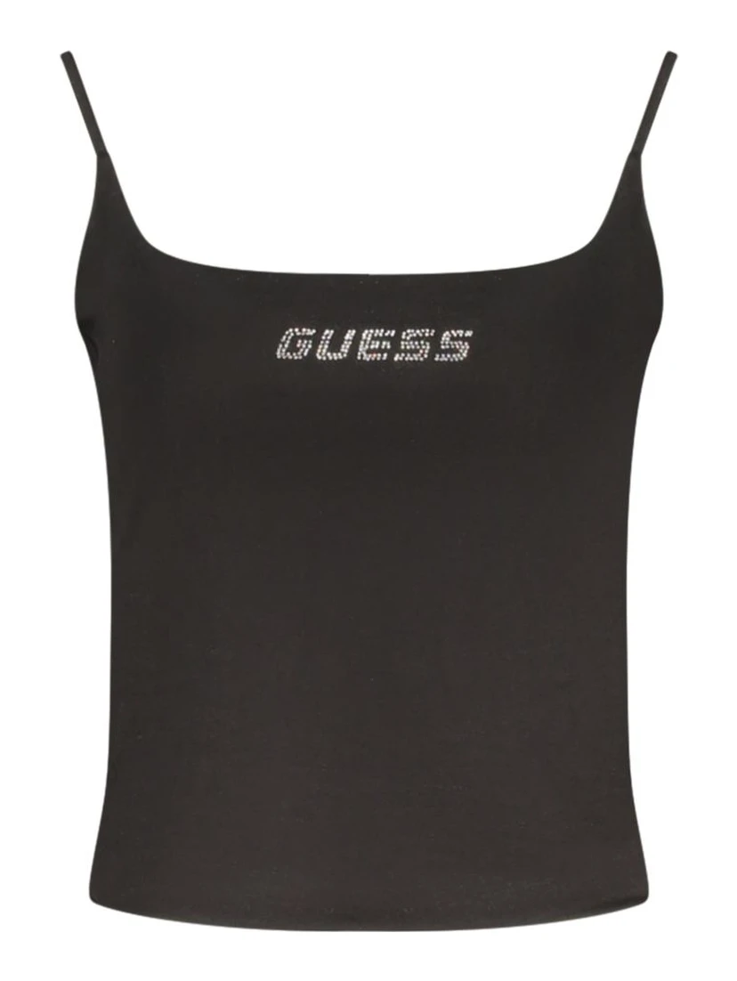 Black Cotton Women's Tank Top