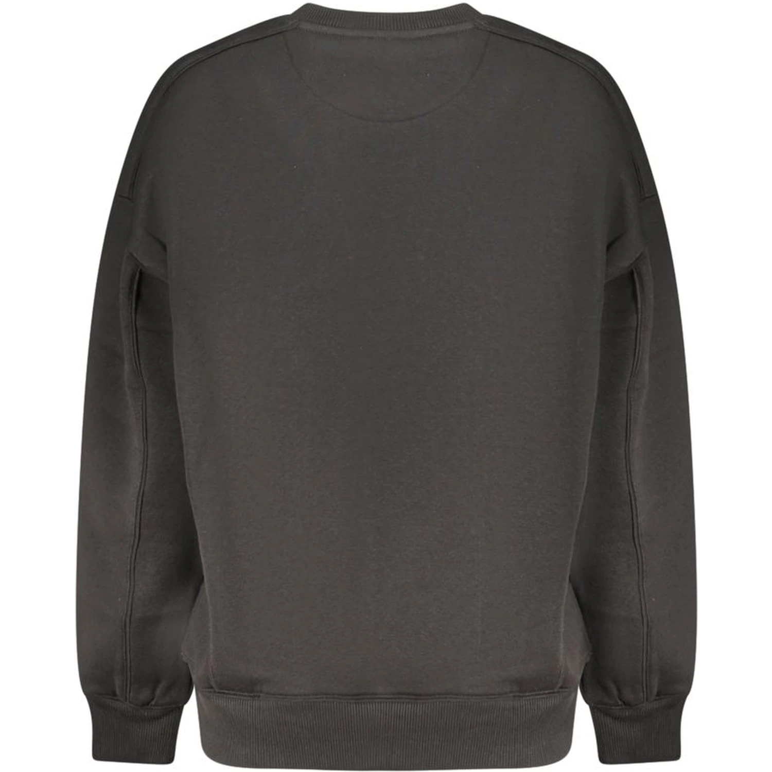 Black Cotton Women Sweatshirt