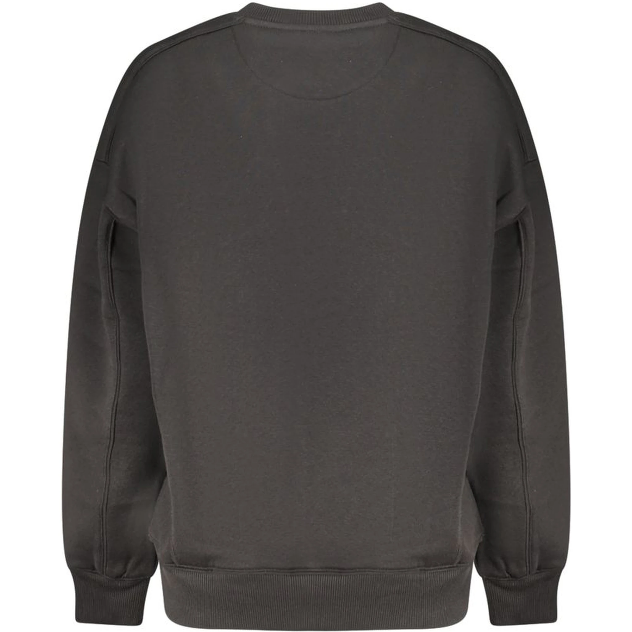 Black Cotton Women Sweatshirt