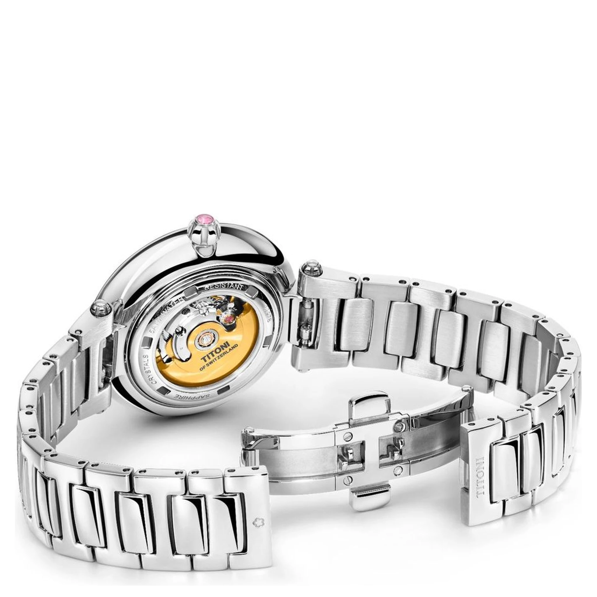 ساعة يد رسمية من الفولاذ المقاوم للصدأ الرمادي