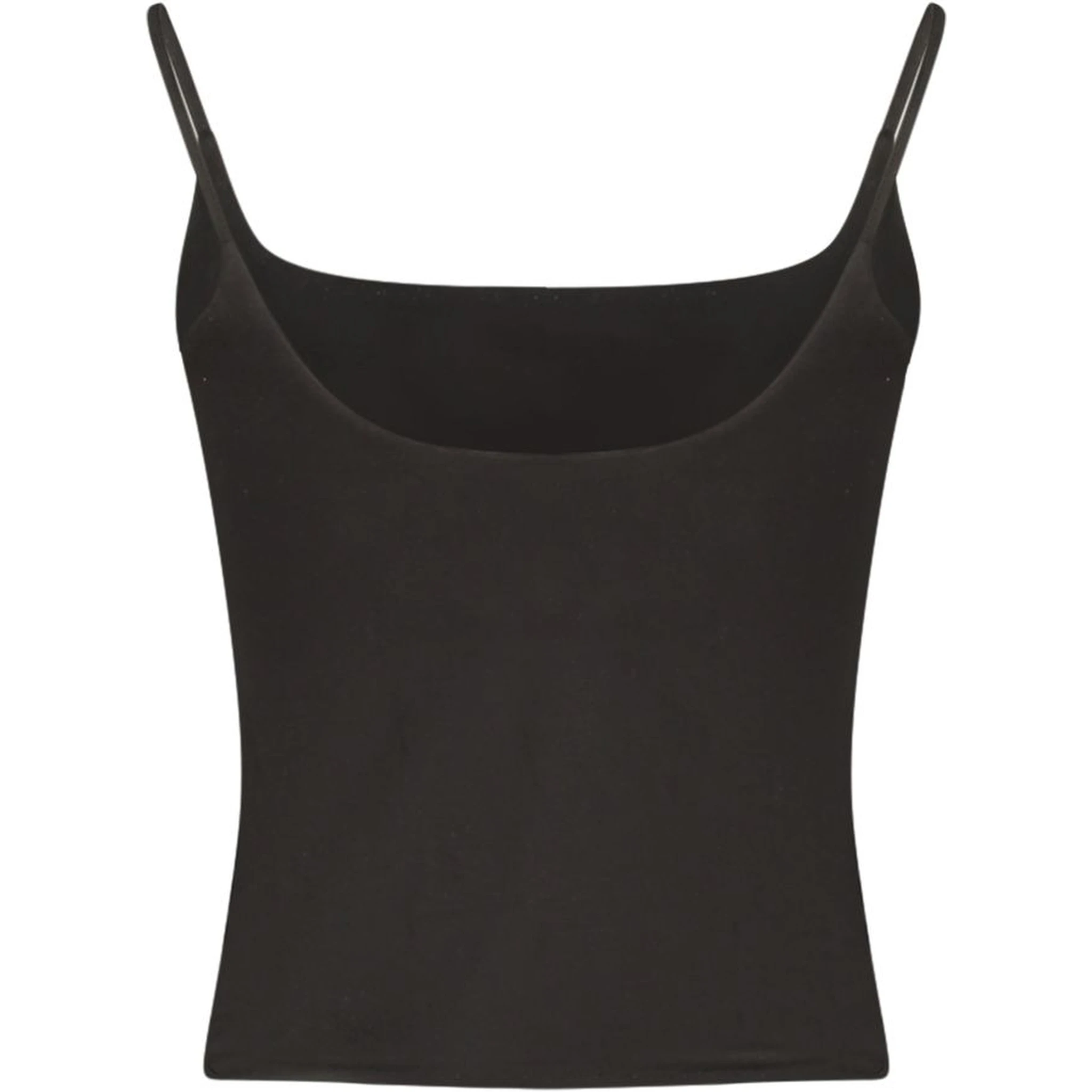 Black Cotton Women's Tank Top